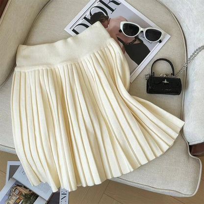 Luisa Pleated Wool Mini