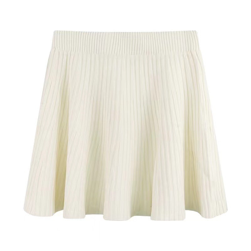Luisa Pleated Wool Mini