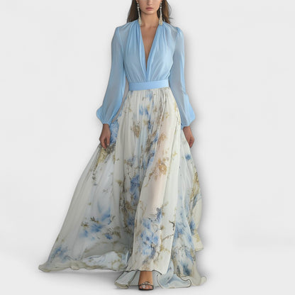 Margery – Floral Elegance Maxi Dress