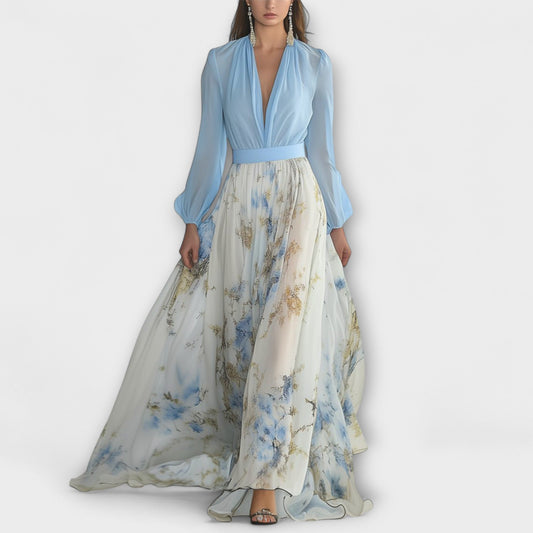 Margery – Floral Elegance Maxi Dress