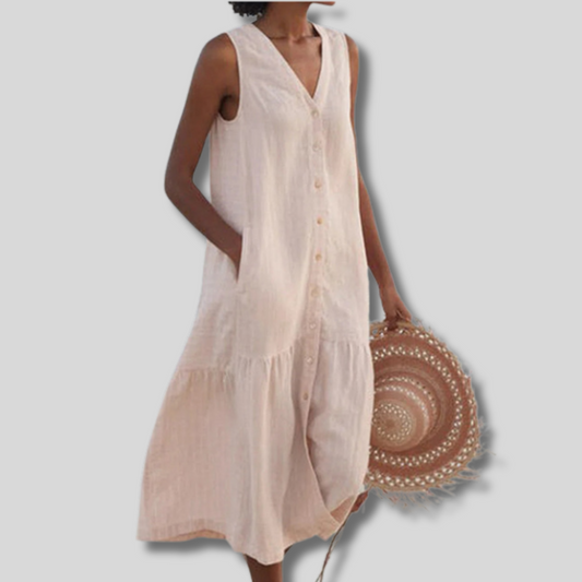 Estelle – Summer V-Neck Dress