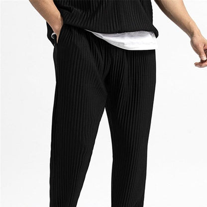 Matteo Ribbed Cotton Pantalon