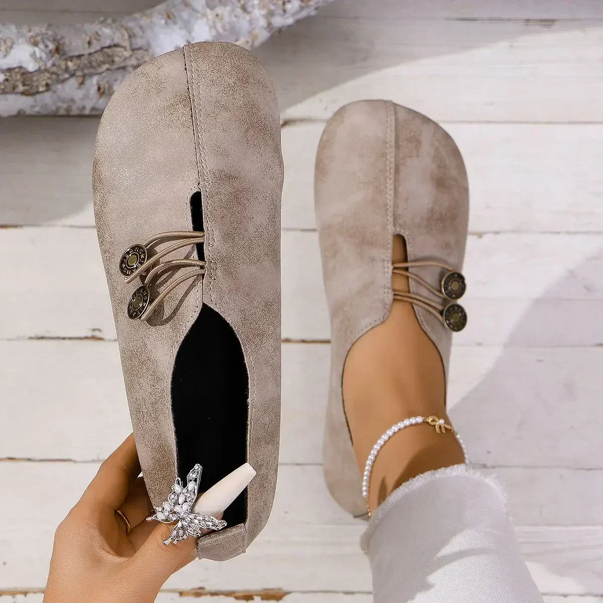 Eveline – Soft Suede Orthopedic Loafers