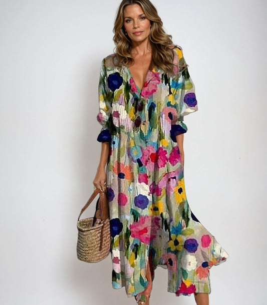 Raffaella - Boho Floral Dress