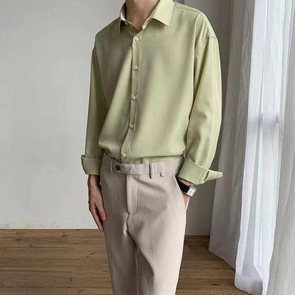 Sunset Palms Shirt - Light Green