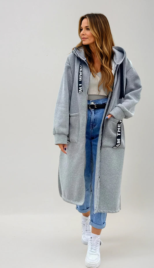 MAUD – Longline Hoodie Coat