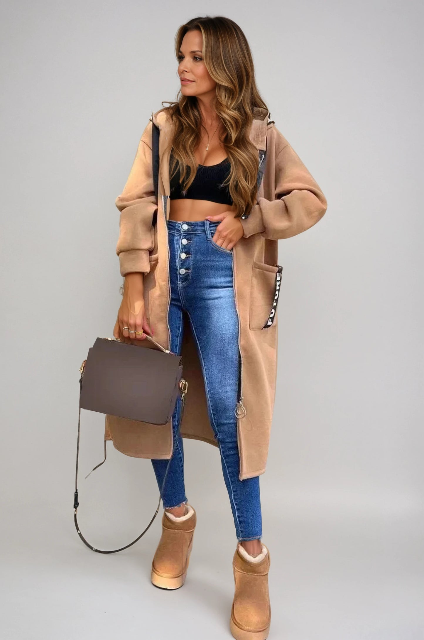 MAUD – Longline Hoodie Coat