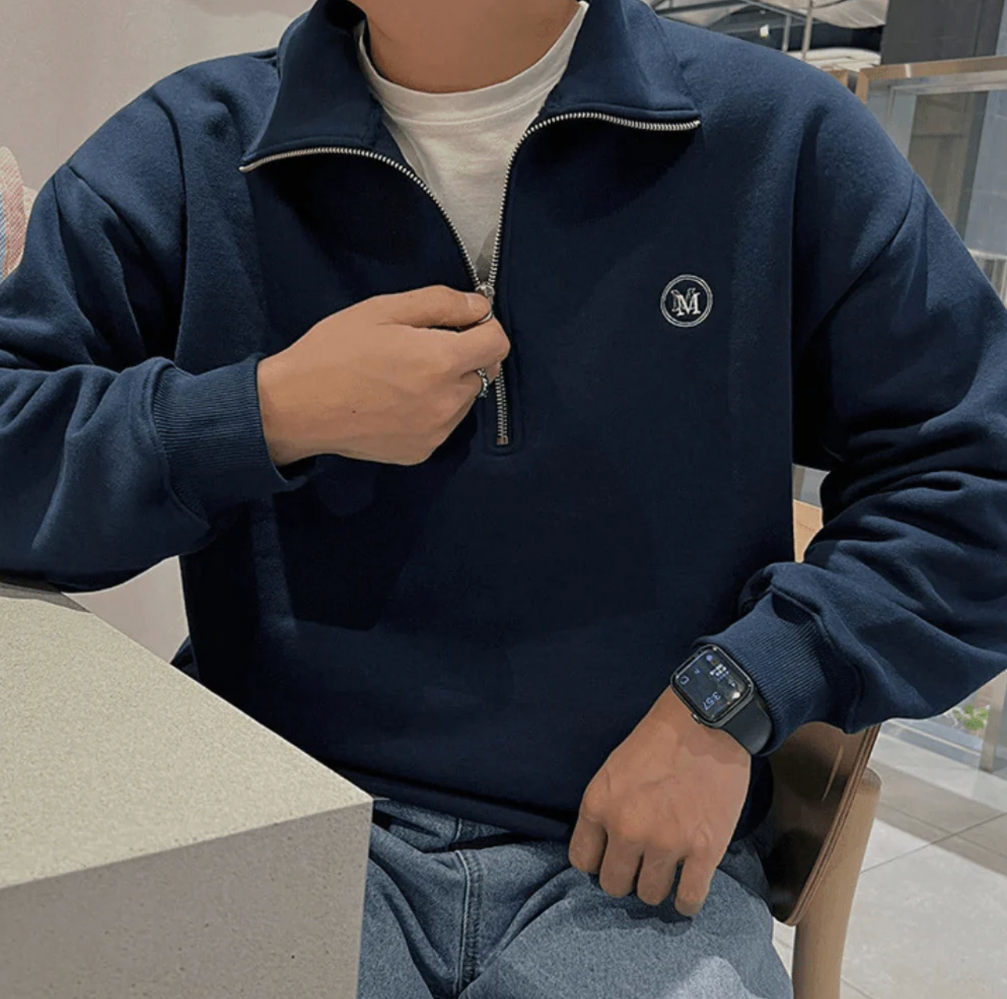 Malaga Cotton Zip Up
