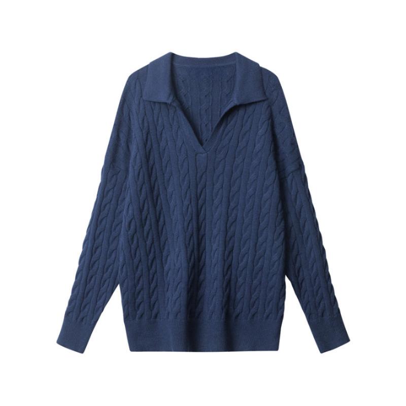 Valc Wool V-neck Knitted Sweater