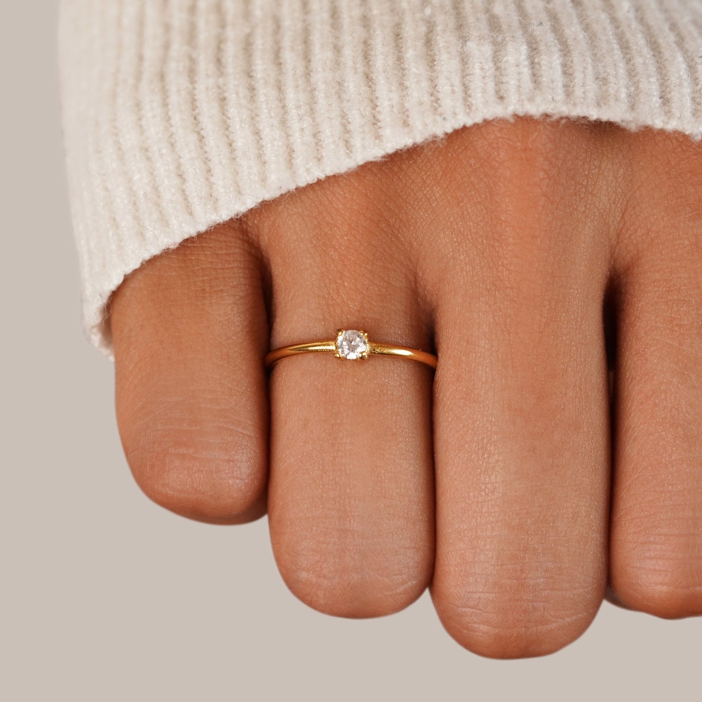Eleanor Birthstone 18K Gold Ring