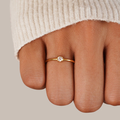 Eleanor Birthstone 18K Gold Ring