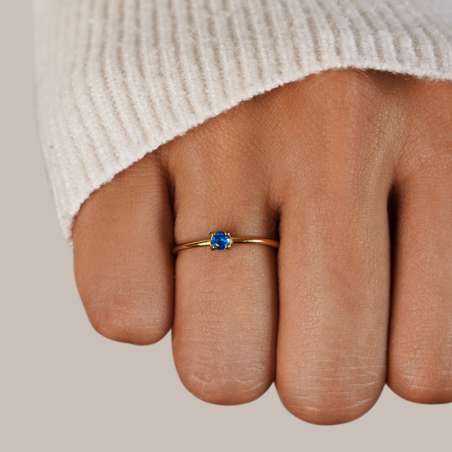 Eleanor Birthstone 18K Gold Ring