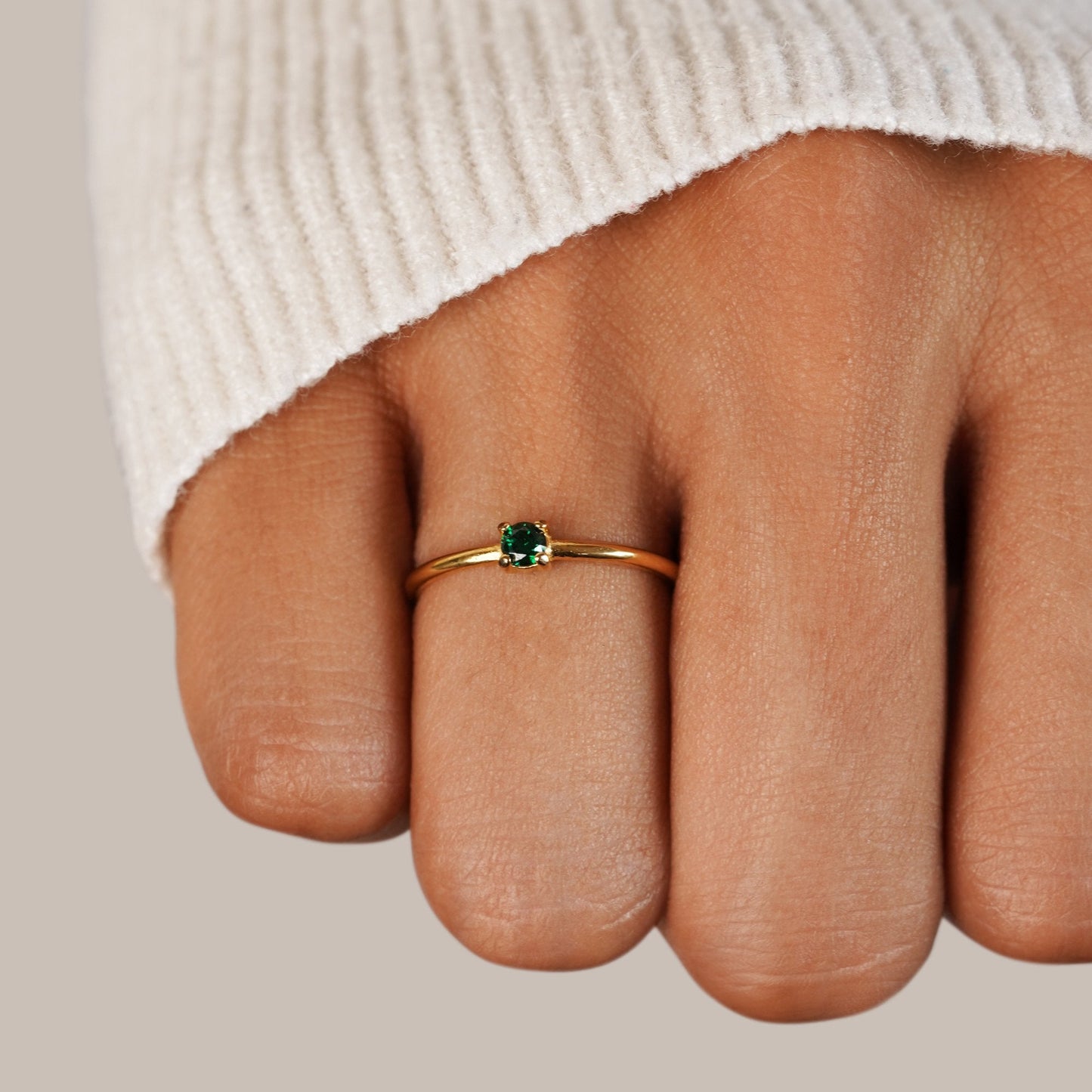 Eleanor Birthstone 18K Gold Ring