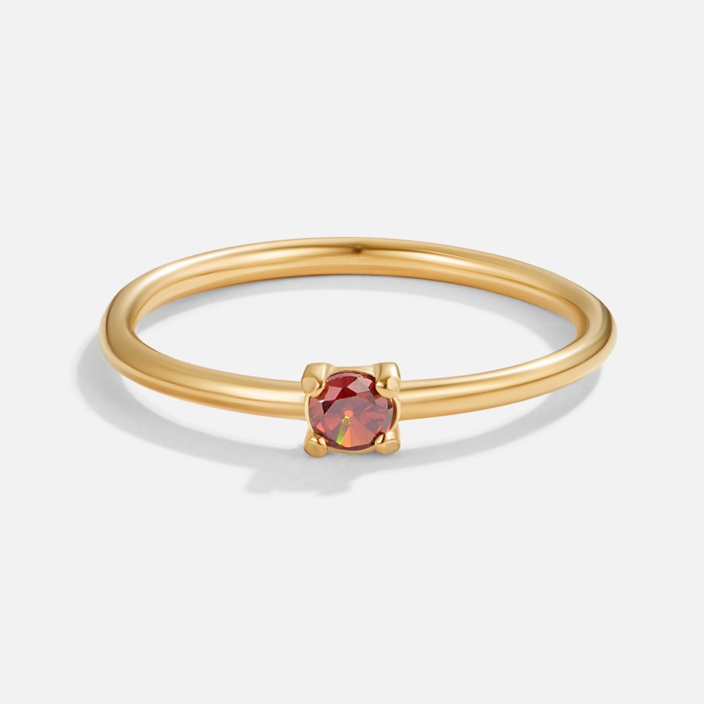 Eleanor Birthstone 18K Gold Ring
