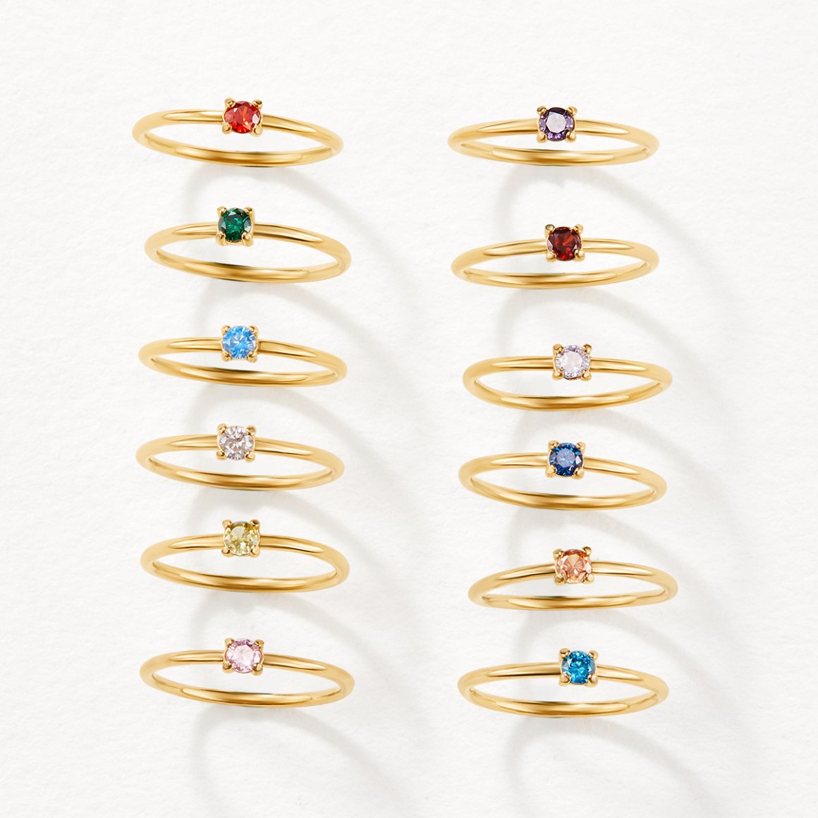 Eleanor Birthstone 18K Gold Ring