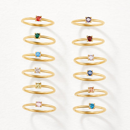 Eleanor Birthstone 18K Gold Ring