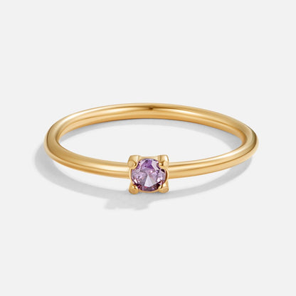 Eleanor Birthstone 18K Gold Ring