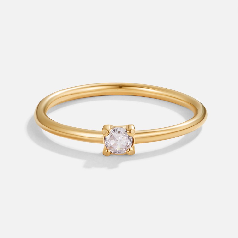 Eleanor Birthstone 18K Gold Ring