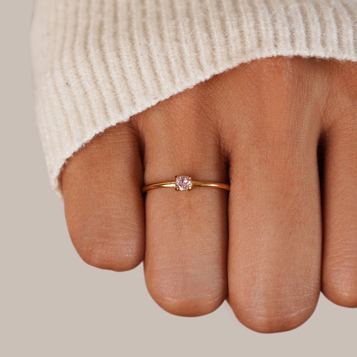 Eleanor Birthstone 18K Gold Ring