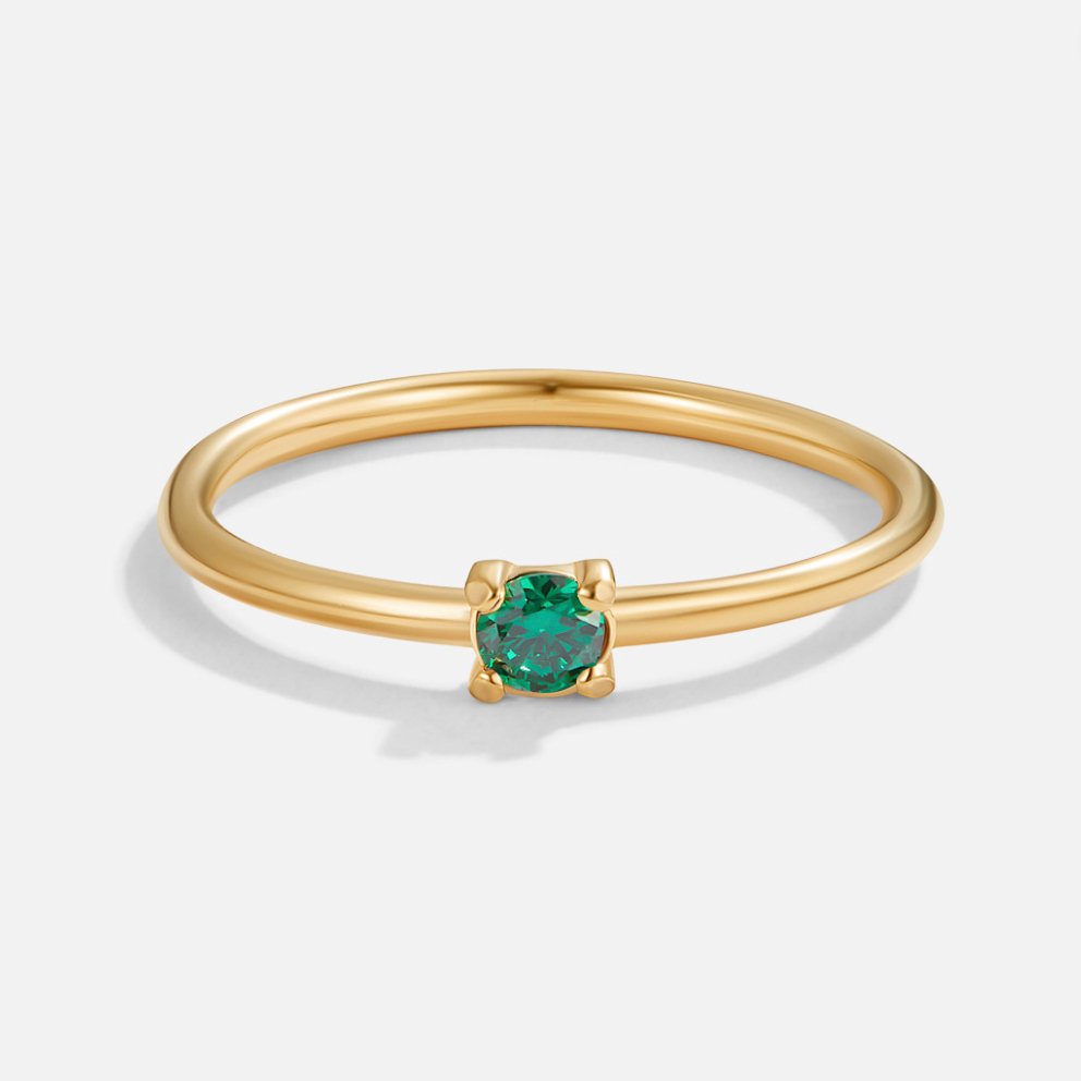 Eleanor Birthstone 18K Gold Ring