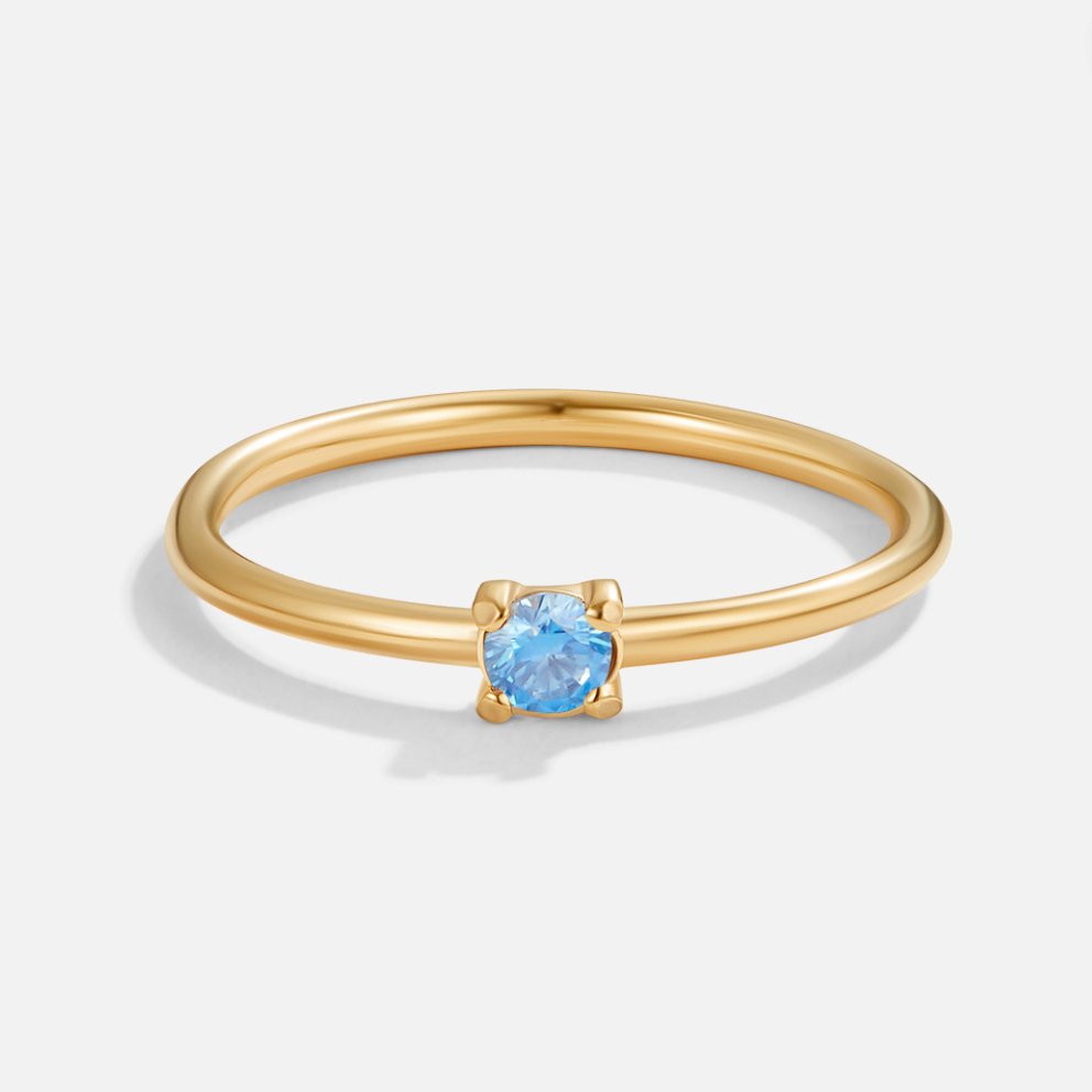 Eleanor Birthstone 18K Gold Ring
