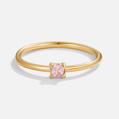 Eleanor Birthstone 18K Gold Ring
