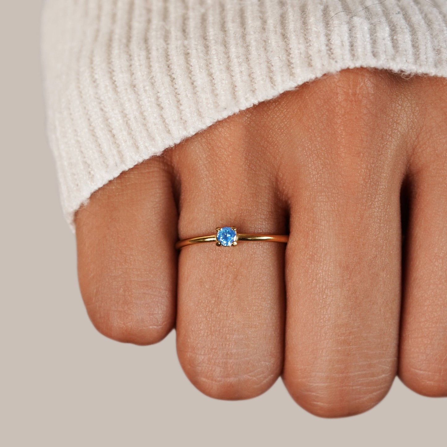 Eleanor Birthstone 18K Gold Ring