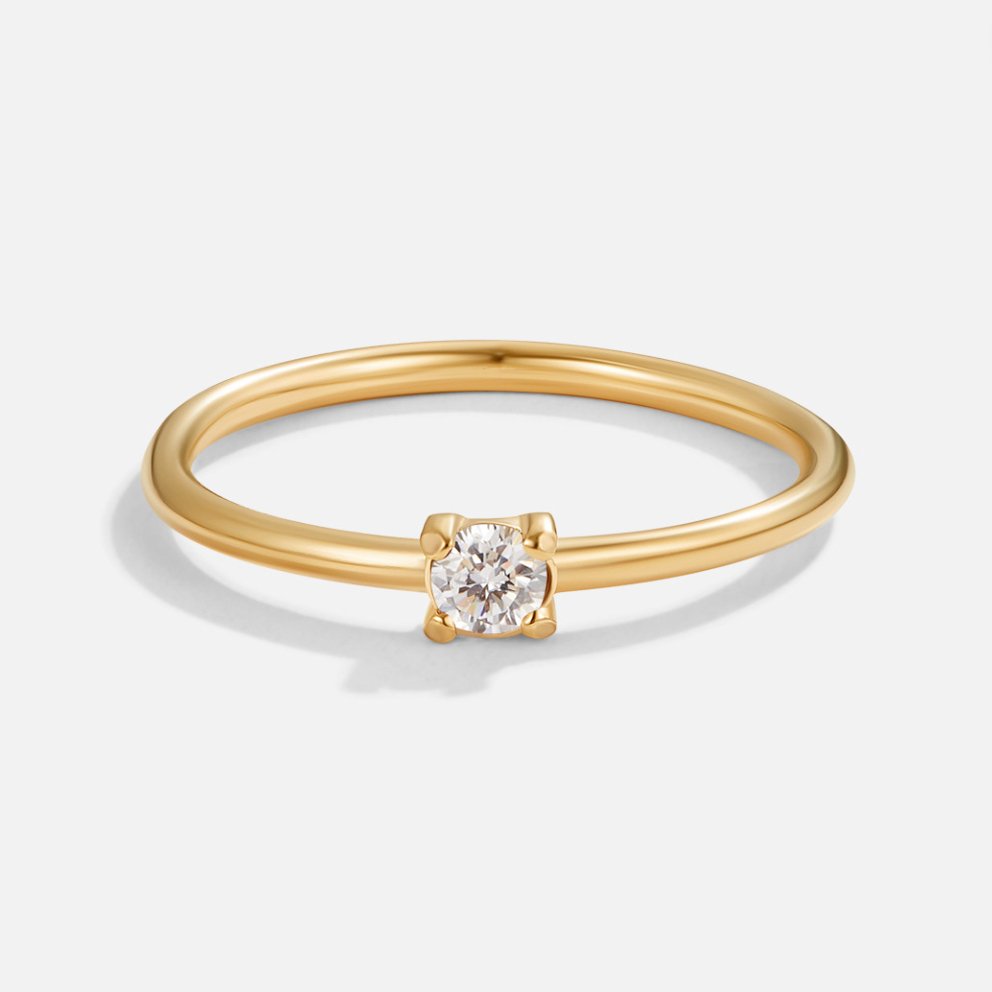 Eleanor Birthstone 18K Gold Ring
