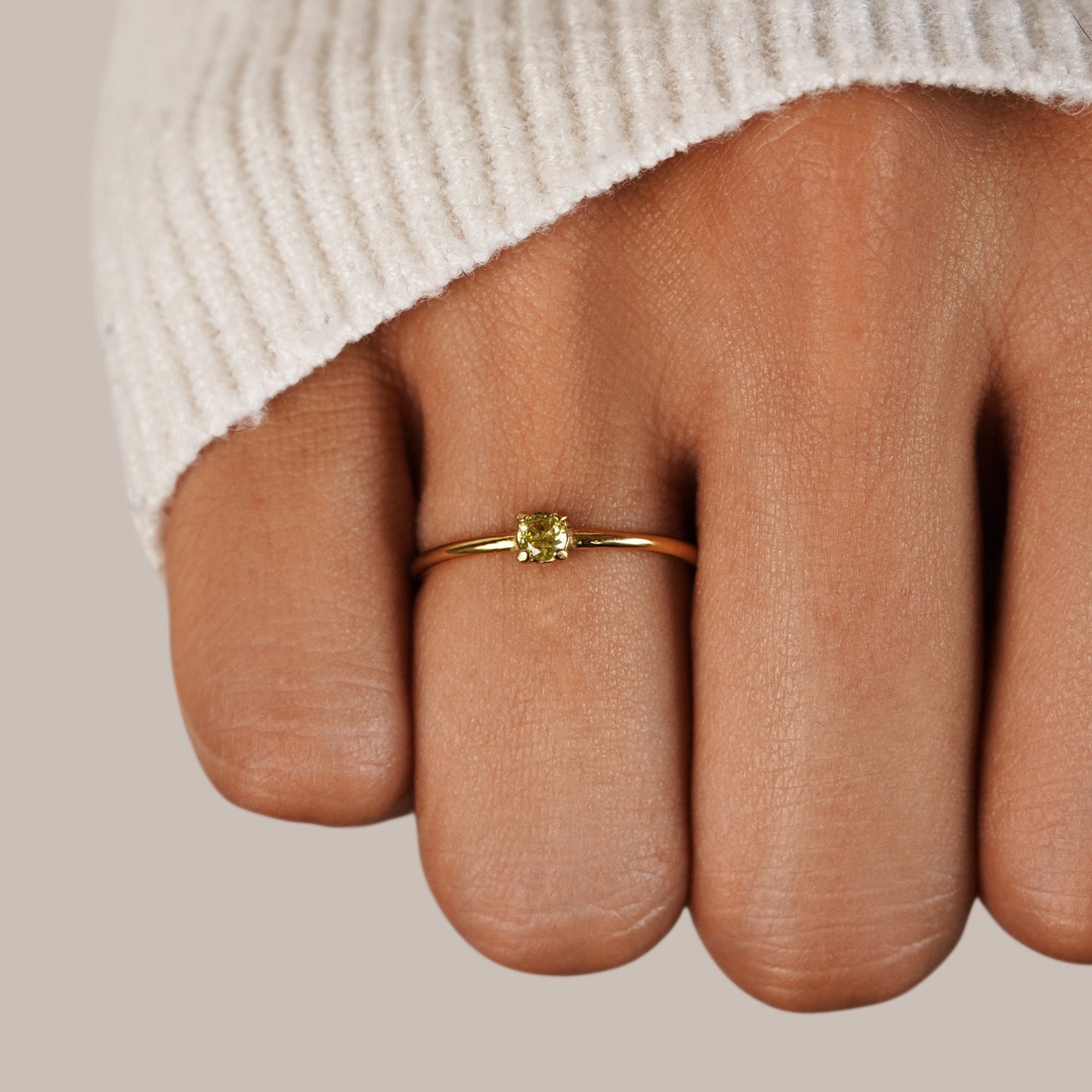 Eleanor Birthstone 18K Gold Ring