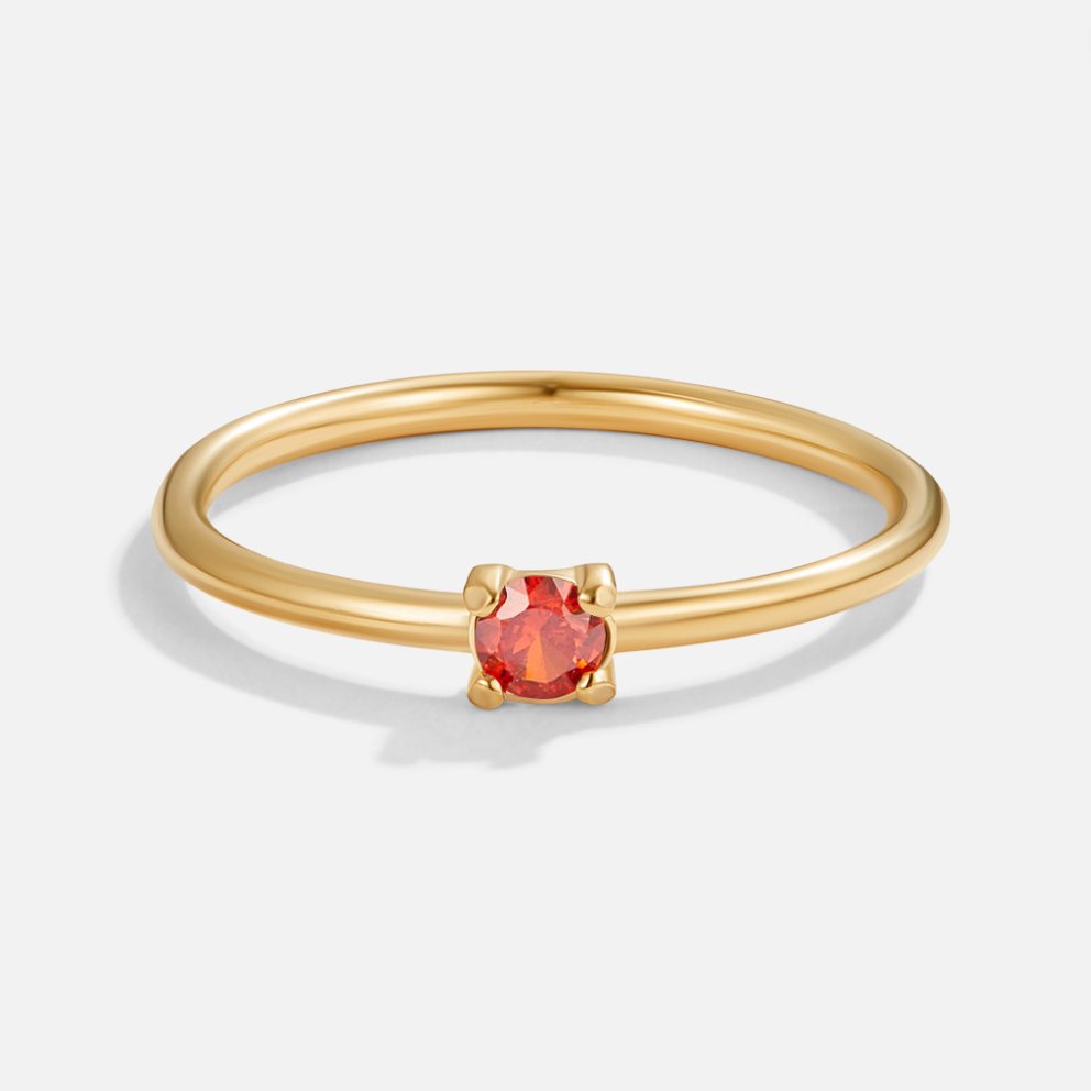 Eleanor Birthstone 18K Gold Ring