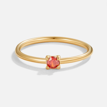 Eleanor Birthstone 18K Gold Ring
