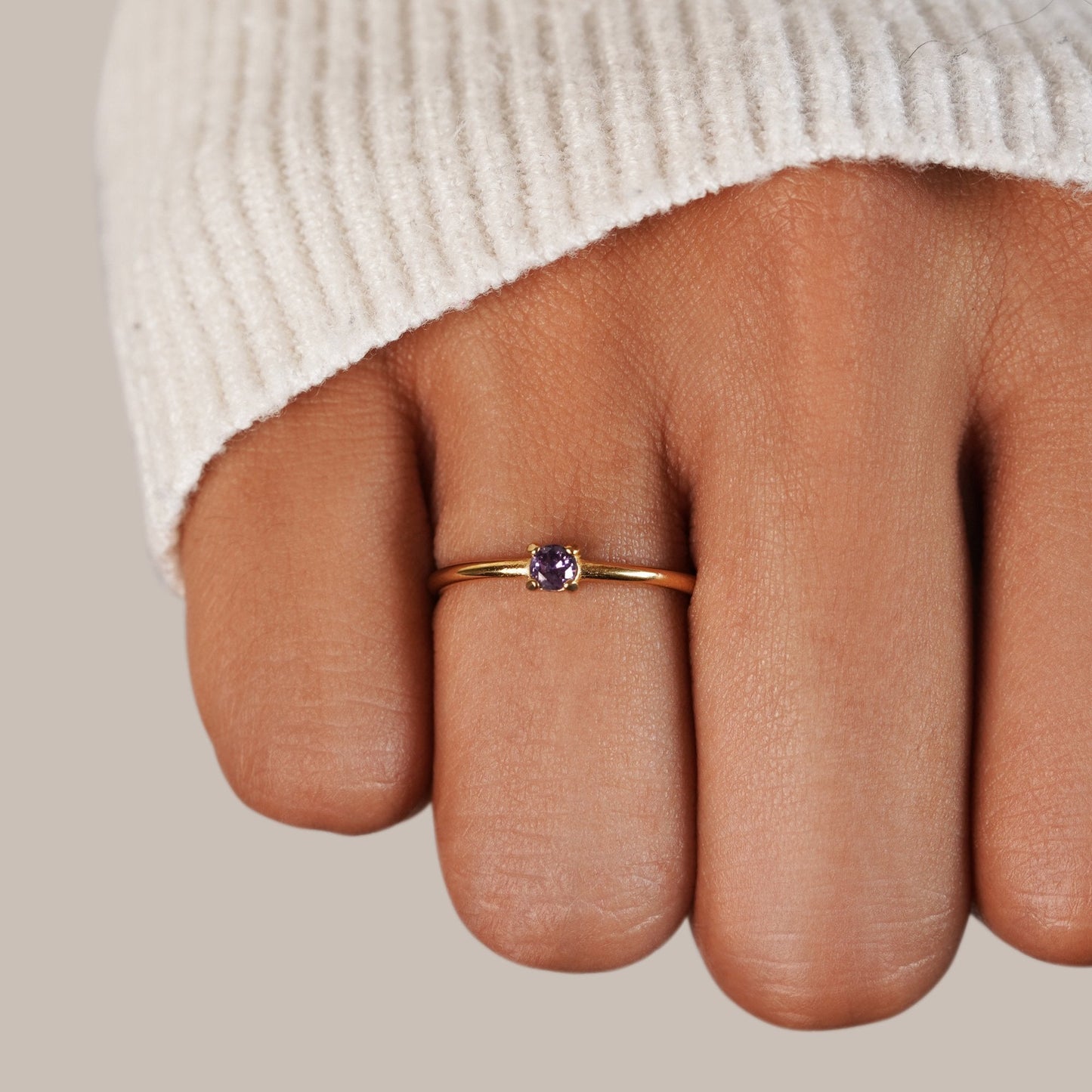 Eleanor Birthstone 18K Gold Ring