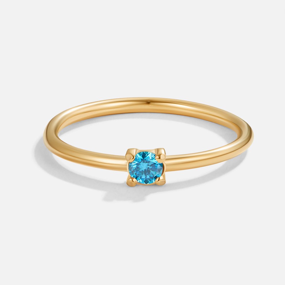 Eleanor Birthstone 18K Gold Ring