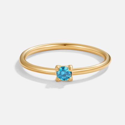Eleanor Birthstone 18K Gold Ring