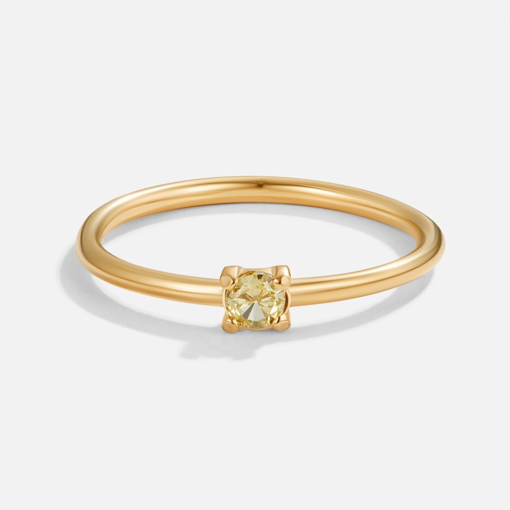 Eleanor Birthstone 18K Gold Ring