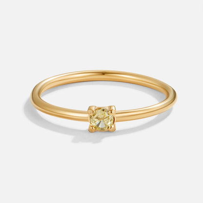 Eleanor Birthstone 18K Gold Ring