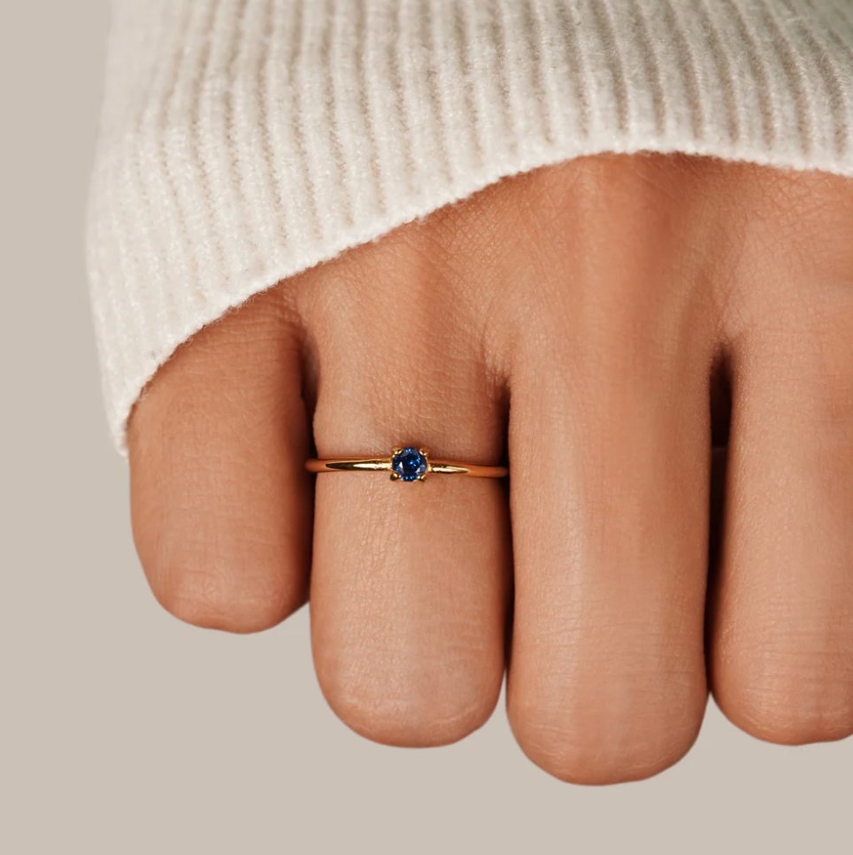 Eleanor Birthstone 18K Gold Ring