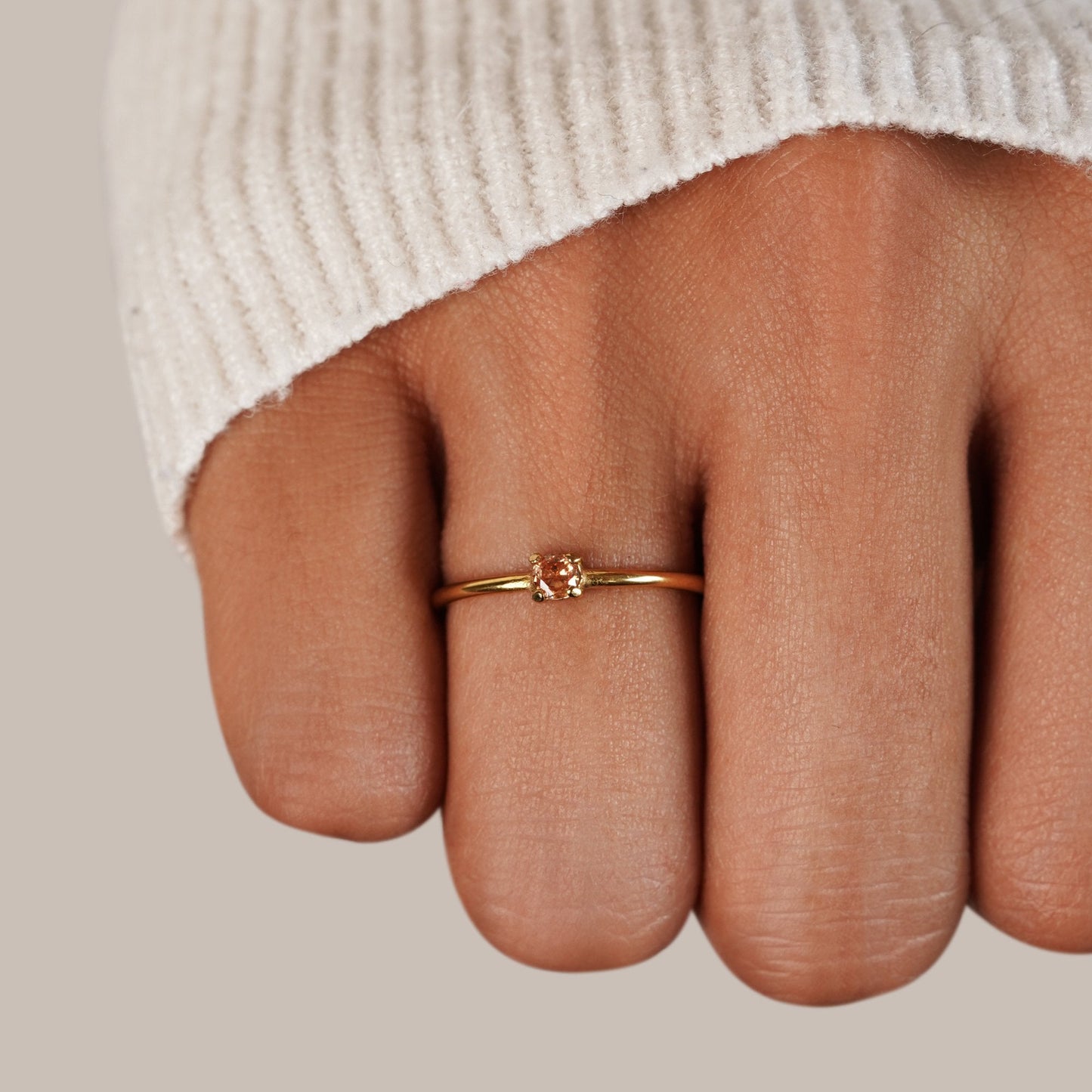 Eleanor Birthstone 18K Gold Ring
