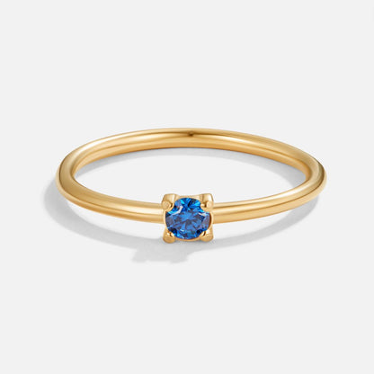 Eleanor Birthstone 18K Gold Ring