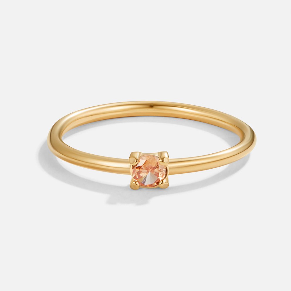 Eleanor Birthstone 18K Gold Ring