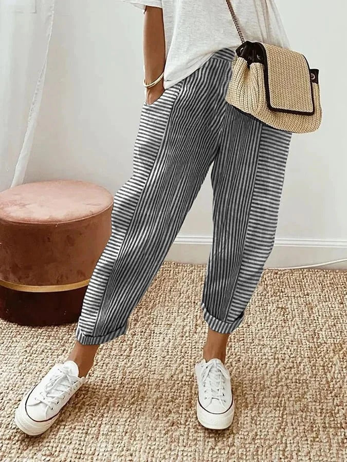 Josephine – Striped Comfort Trousers