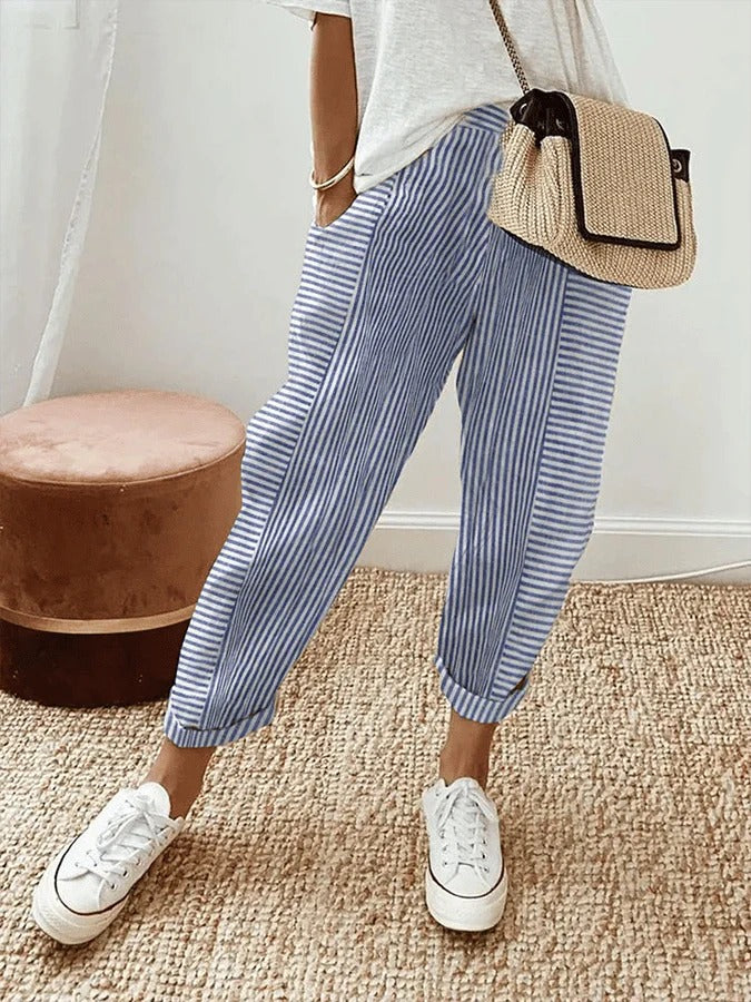 Josephine – Striped Comfort Trousers