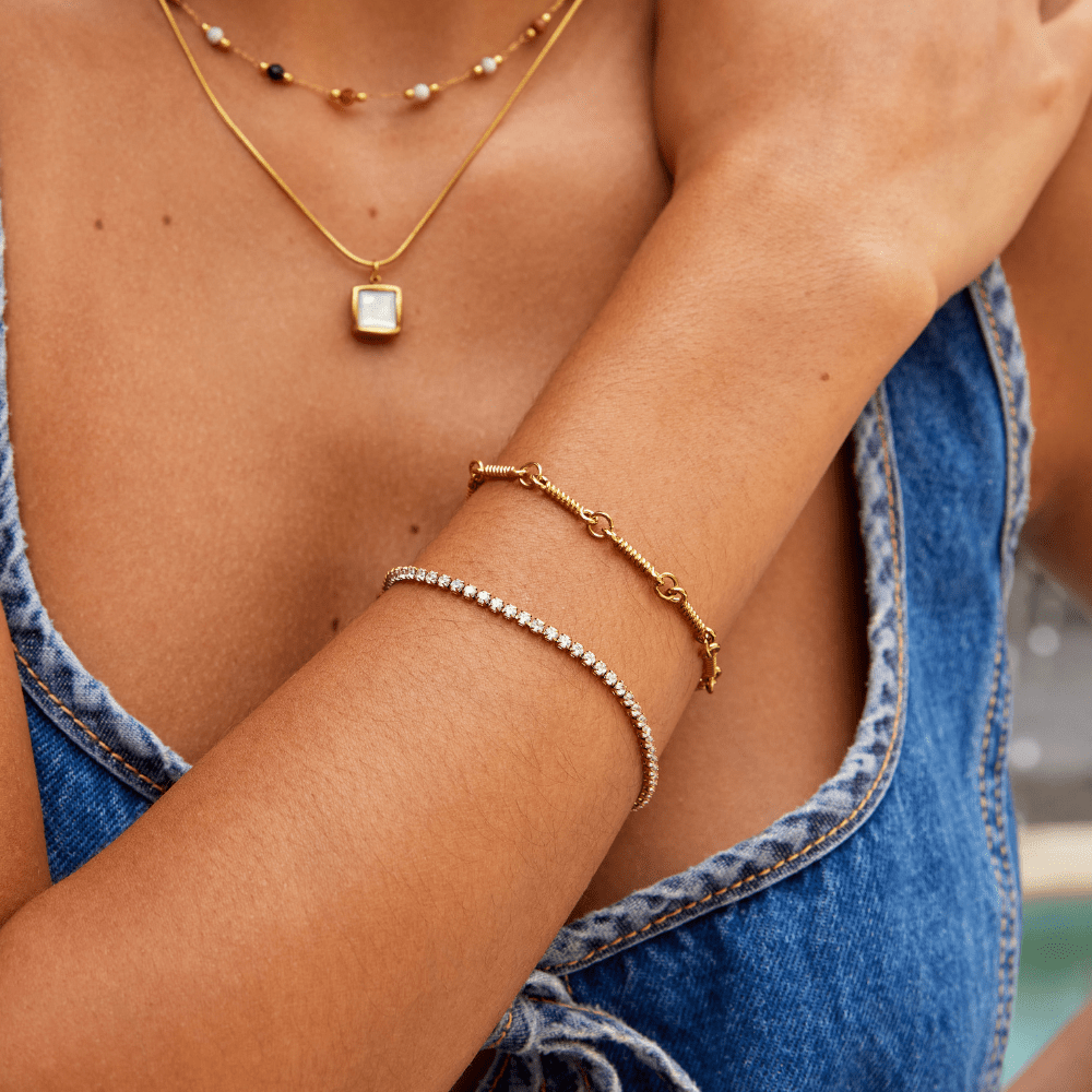 Beatrice Gold Tennis Bracelet