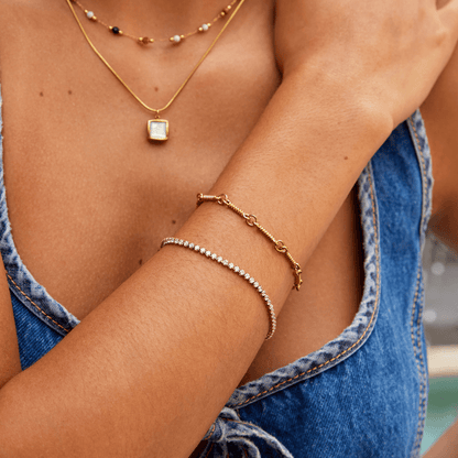 Beatrice Gold Tennis Bracelet
