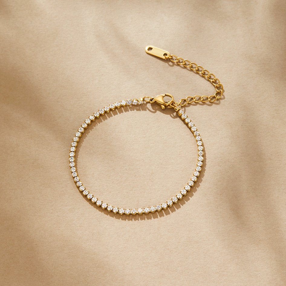 Beatrice Gold Tennis Bracelet