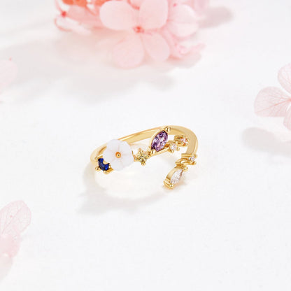 Clara – Adjustable Bloom Ring