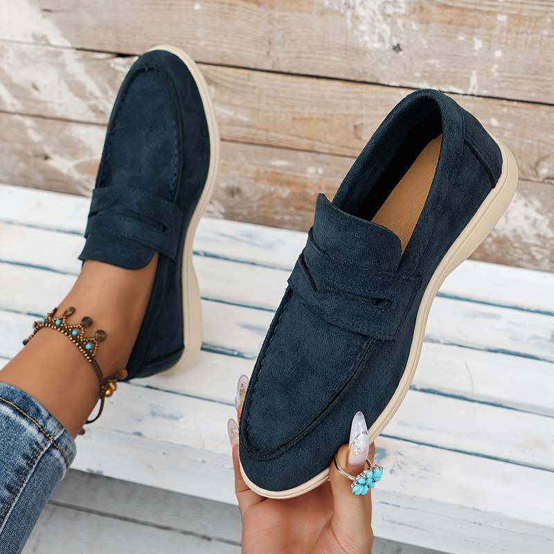 Monaco Women's Solid Color Flat Loafers
