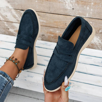 Monaco Women's Solid Color Flat Loafers