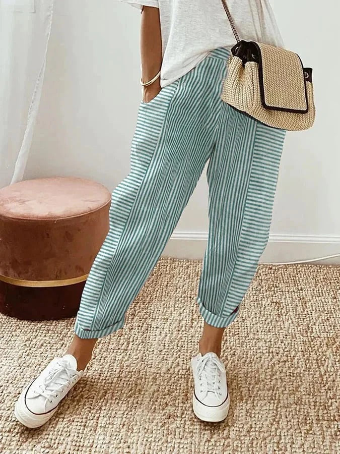 Josephine – Striped Comfort Trousers