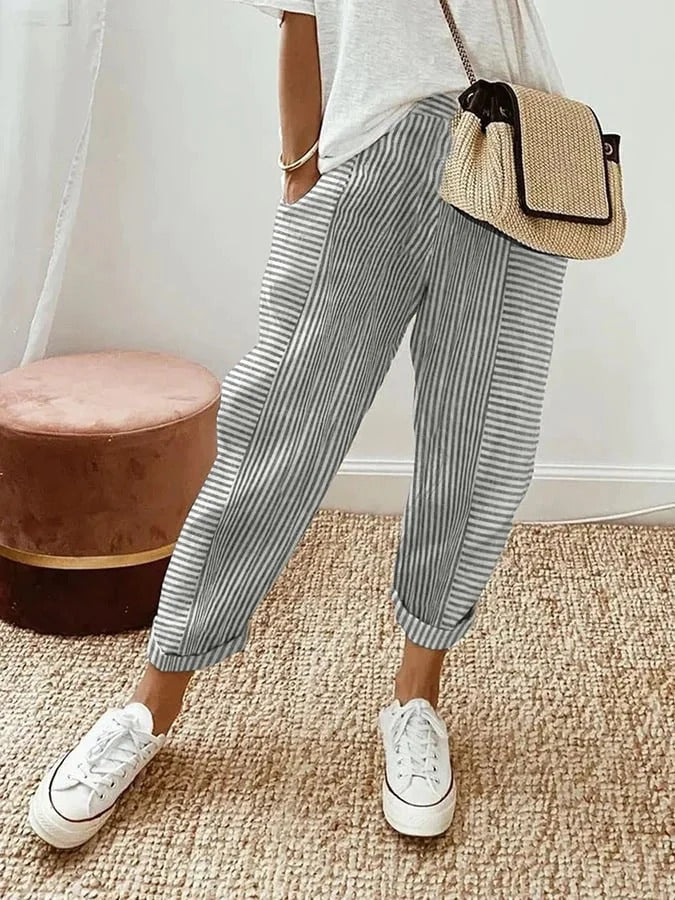 Josephine – Striped Comfort Trousers
